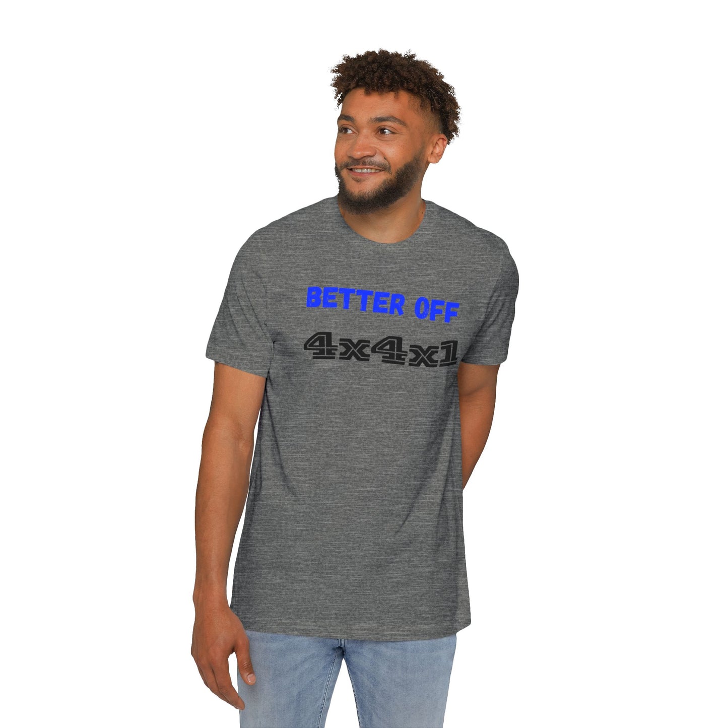 Better Off (Blue) USA-Made Unisex Short-Sleeve T-Shirt