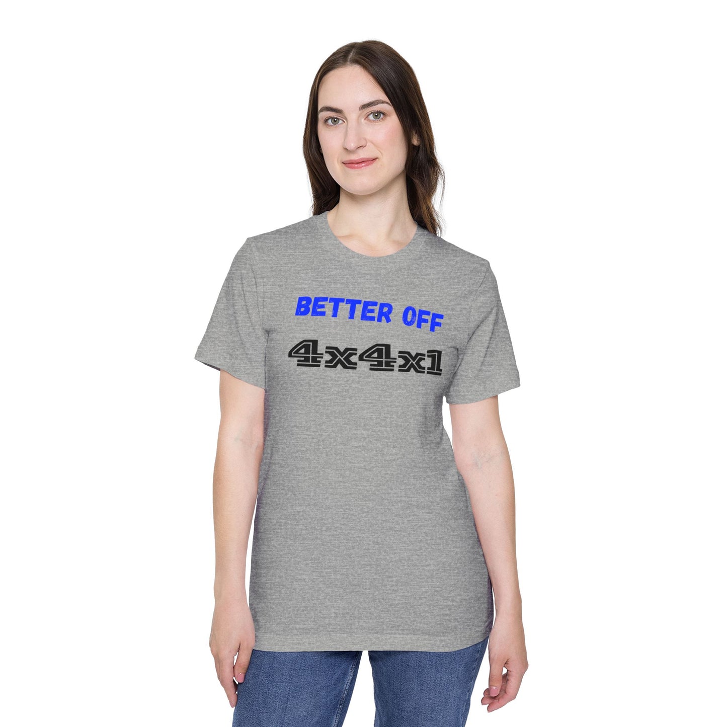 Better Off (Blue) USA-Made Unisex Short-Sleeve T-Shirt