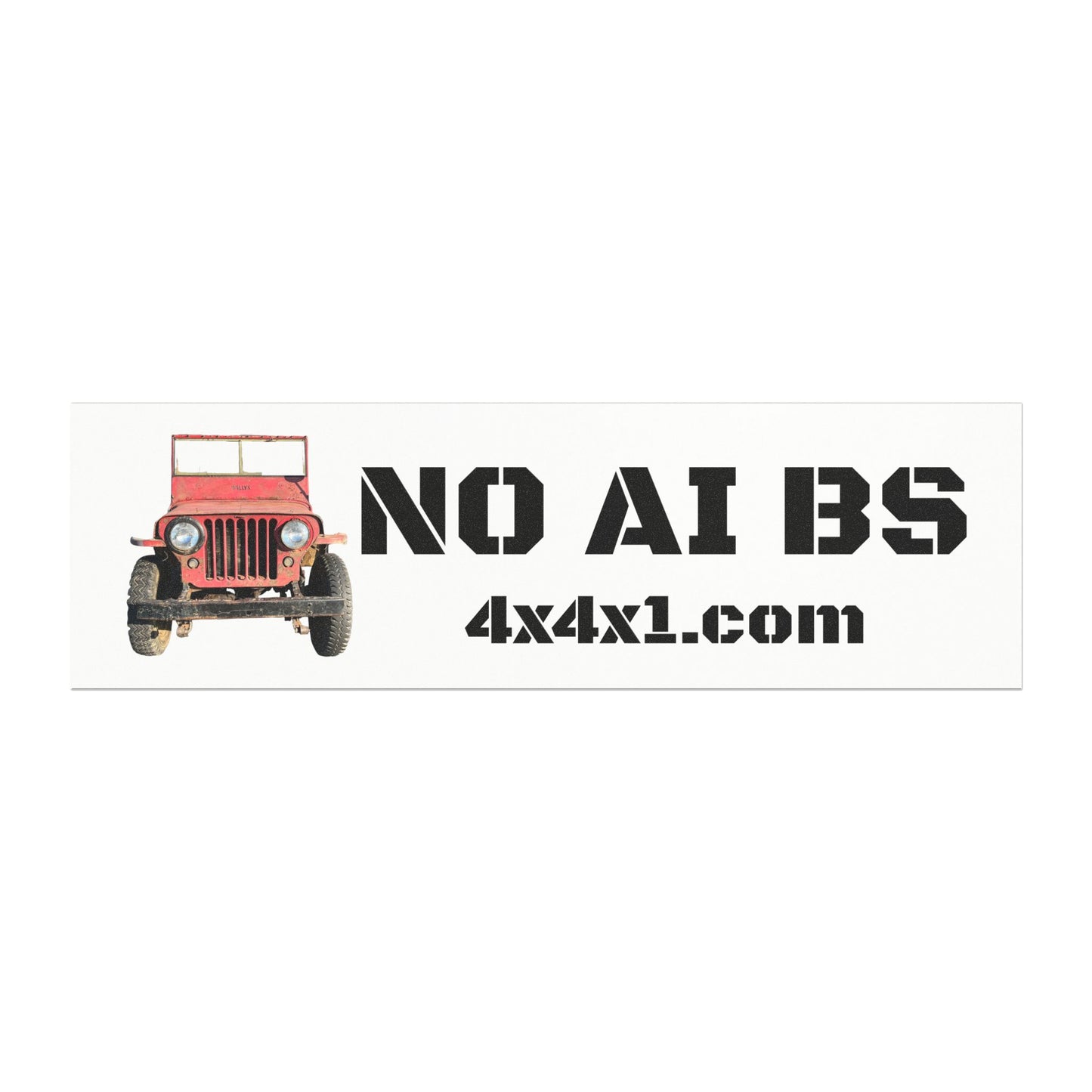 No AI BS  - Bumper Magnet
