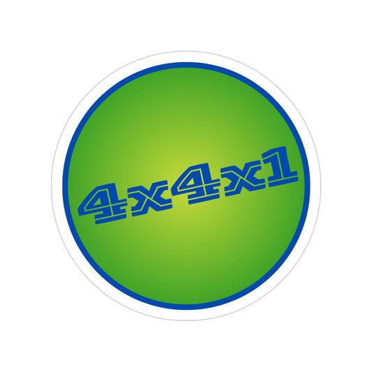 4" Round Sticker (Green)