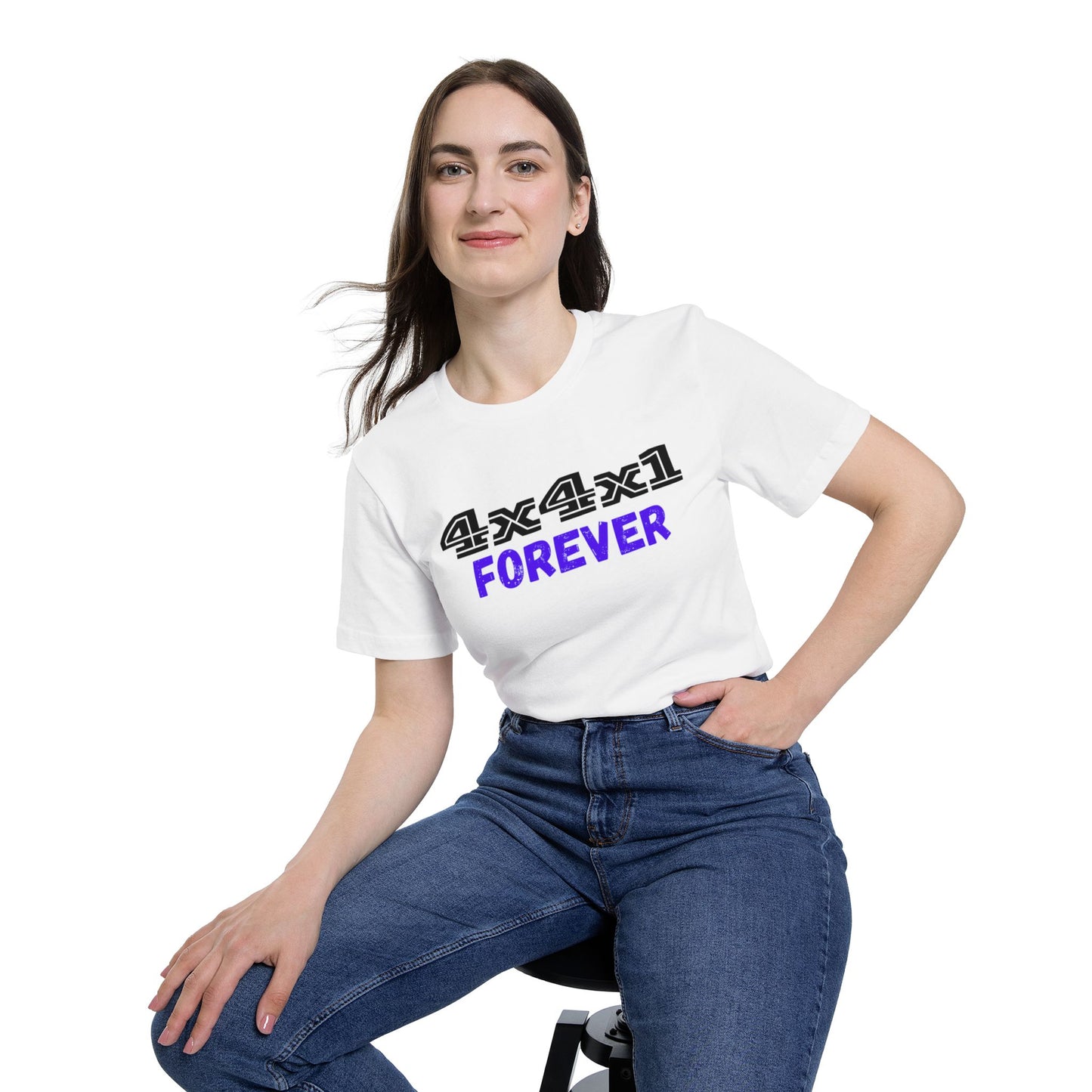 Forever (Blue) USA-Made Unisex Short-Sleeve T-Shirt