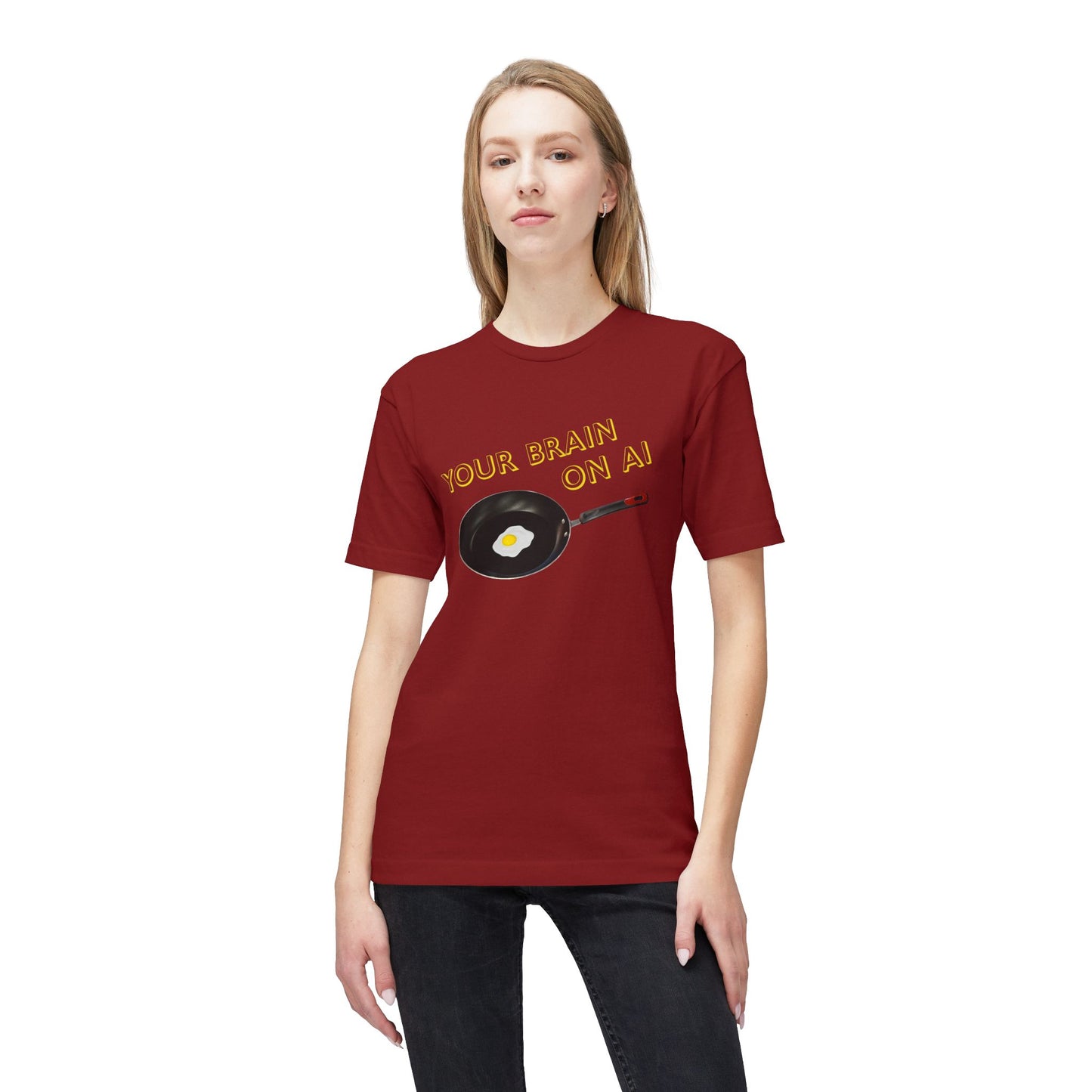 Your Brain on AI Short Sleeve T-Shirt (Made in US)