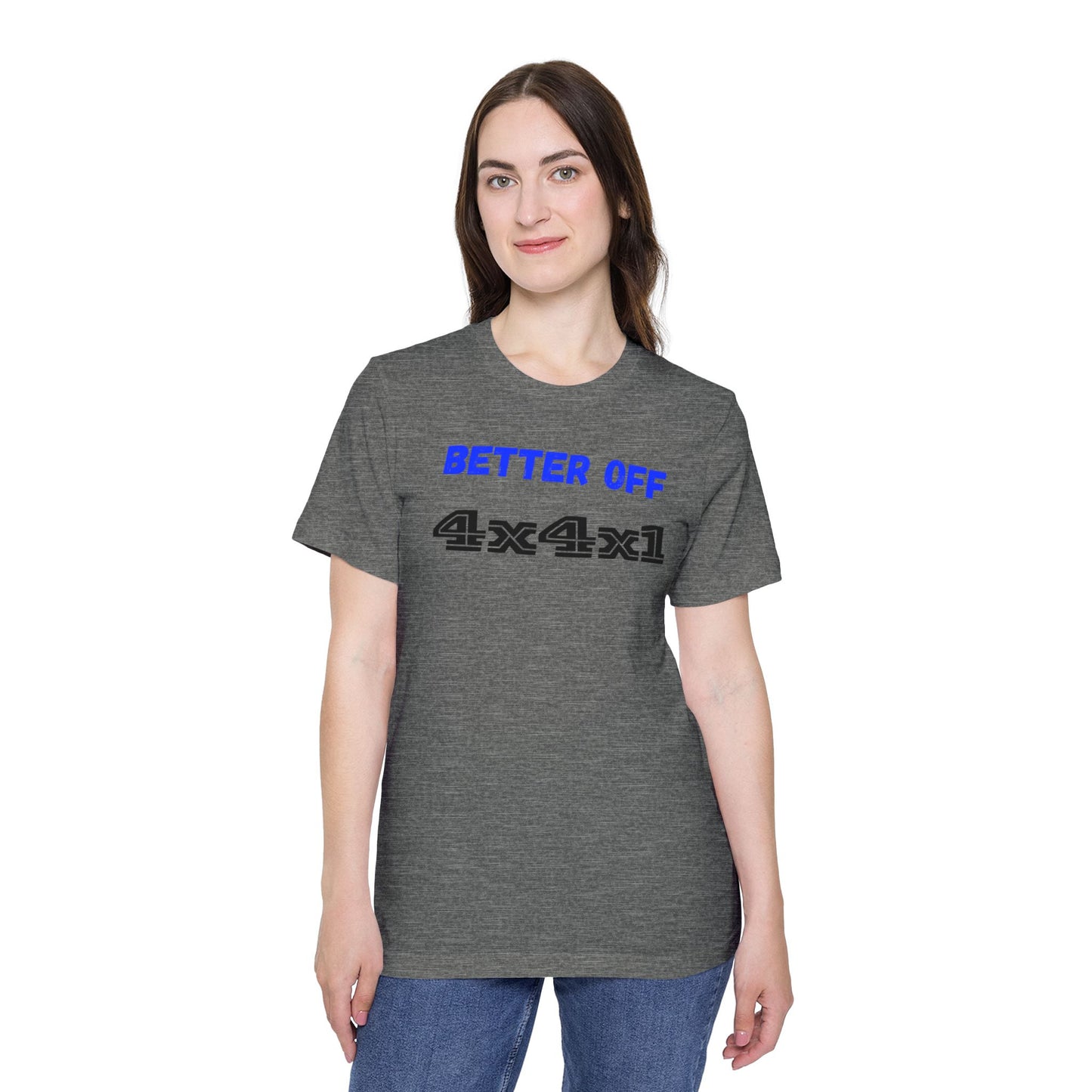 Better Off (Blue) USA-Made Unisex Short-Sleeve T-Shirt