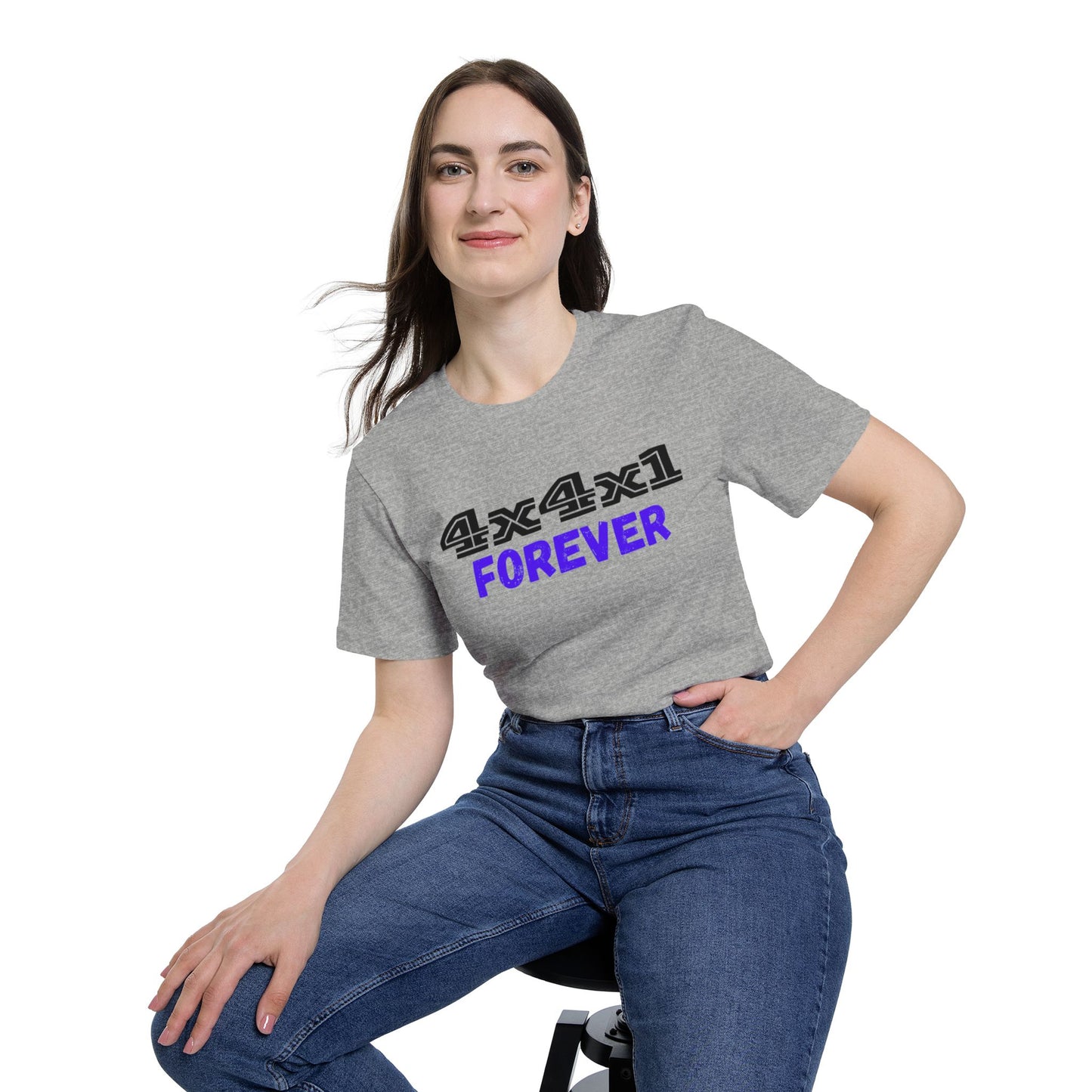 Forever (Blue) USA-Made Unisex Short-Sleeve T-Shirt