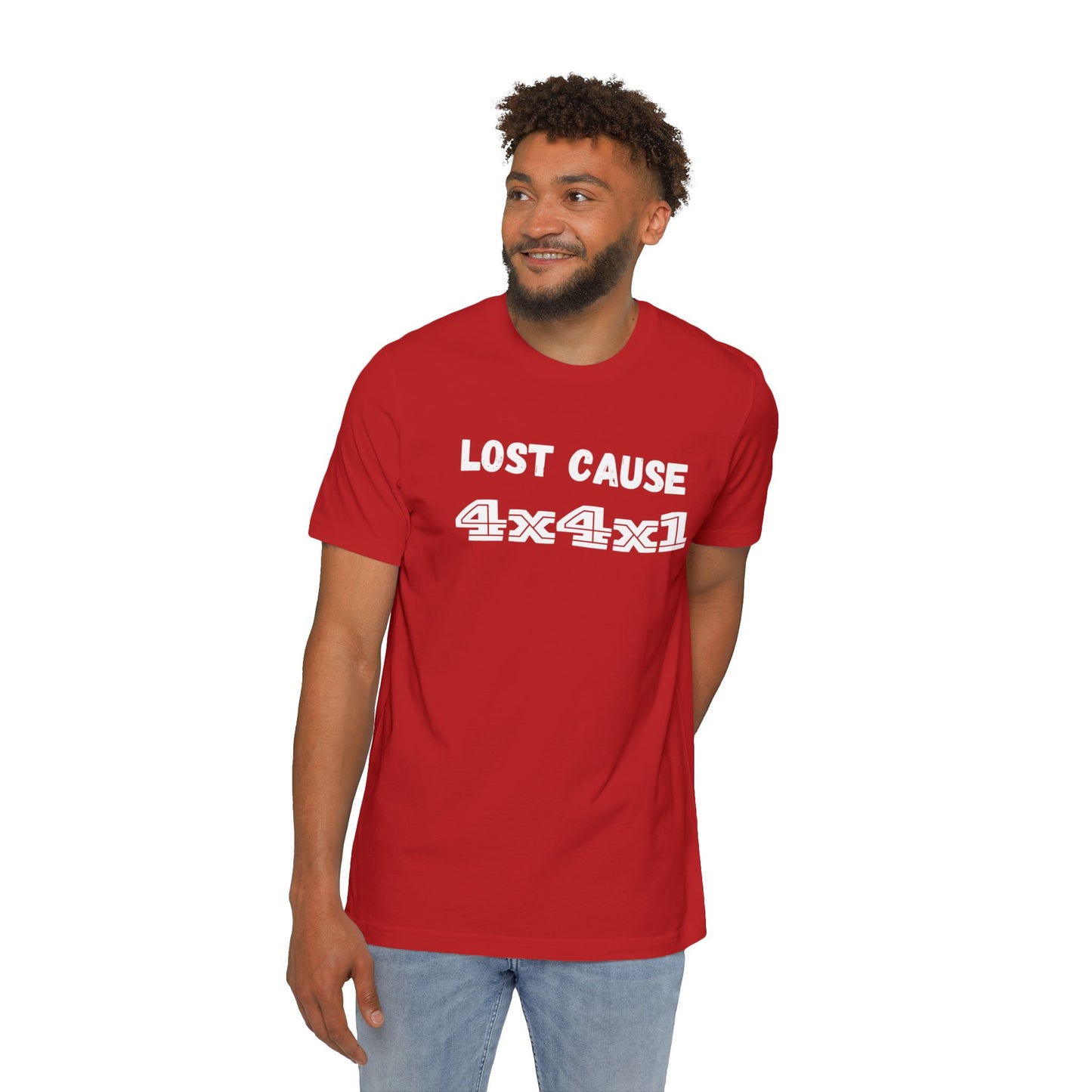 Lost Cause (white text) USA-Made Unisex Short-Sleeve T-Shirt