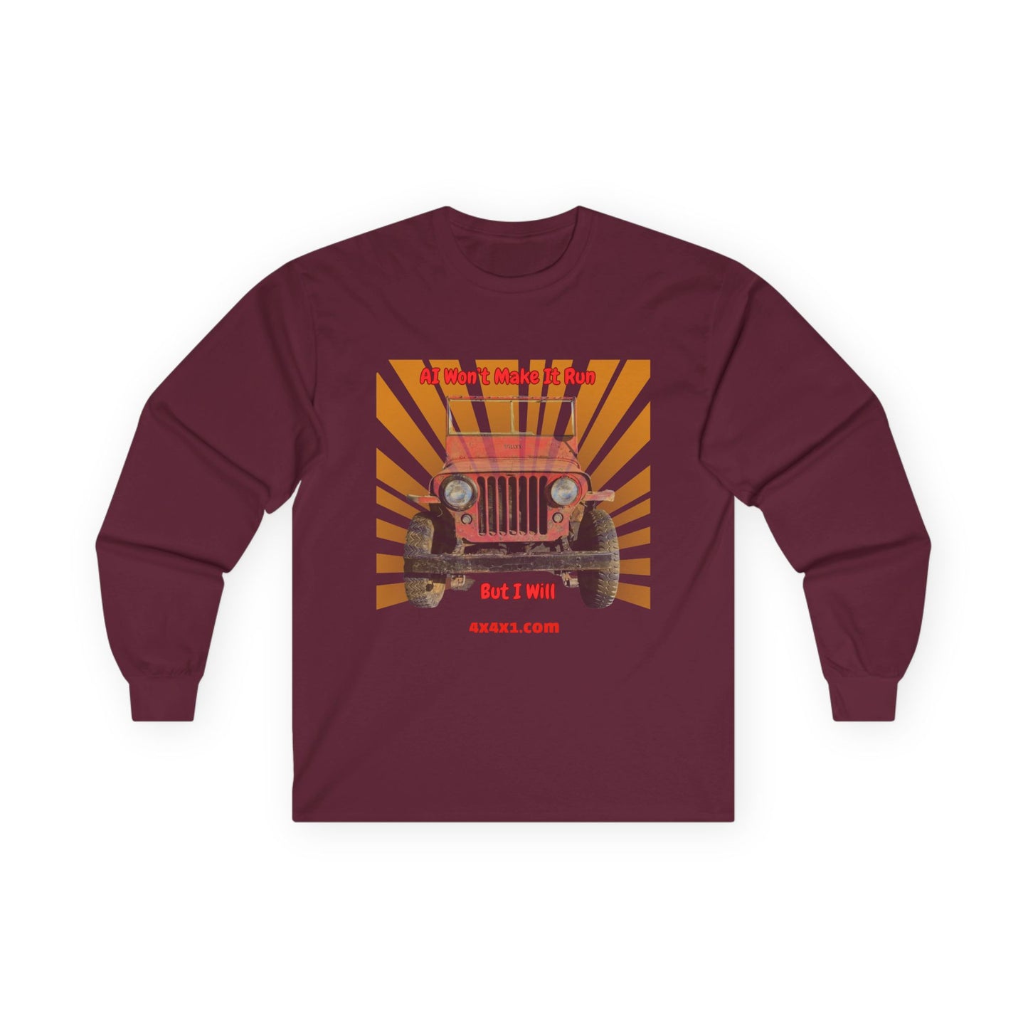 Make It Run (No AI) Long Sleeve Tee