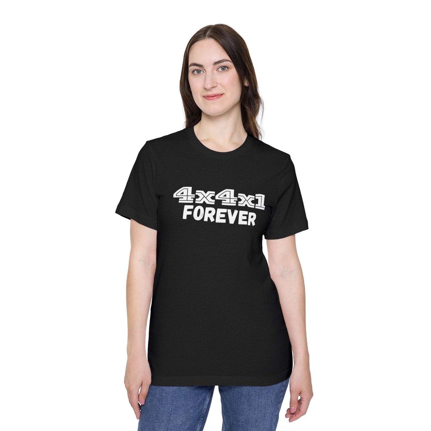 Forever (White) USA-Made Unisex Short-Sleeve T-Shirt