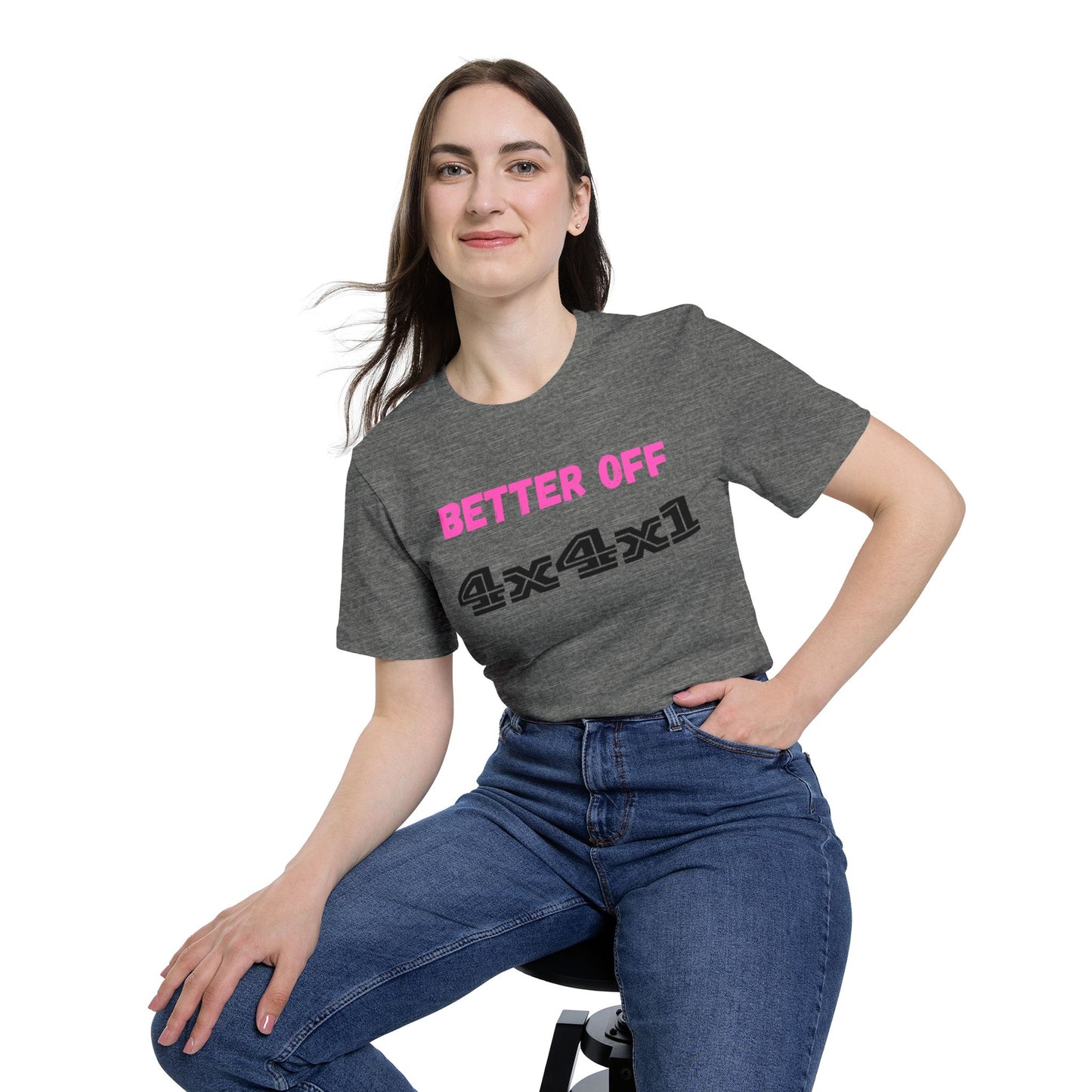 Better Off (Pink) USA-Made Unisex Short-Sleeve T-Shirt