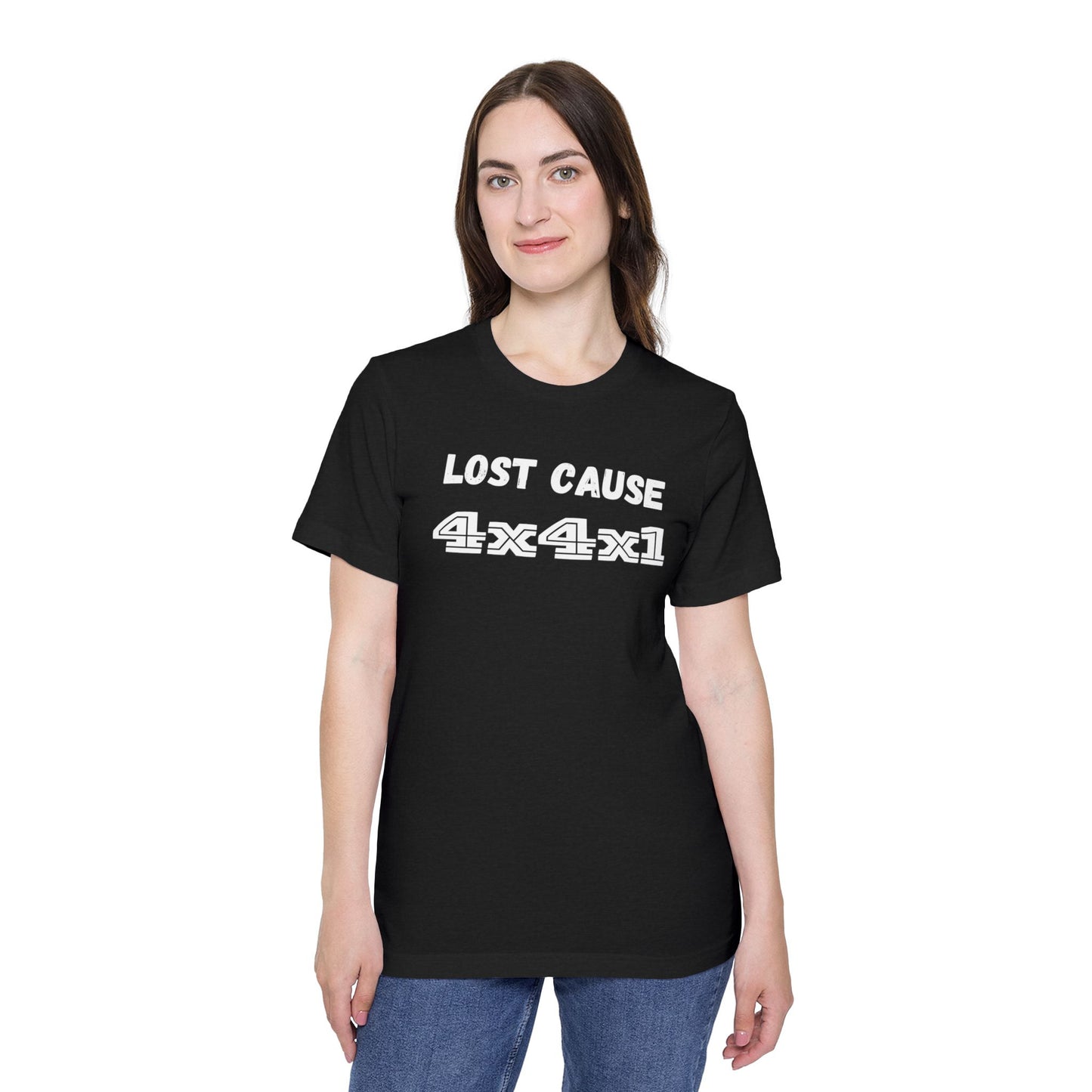 Lost Cause (white text) USA-Made Unisex Short-Sleeve T-Shirt