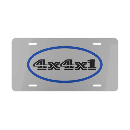 4x4x1 (Blue) Vanity Plate