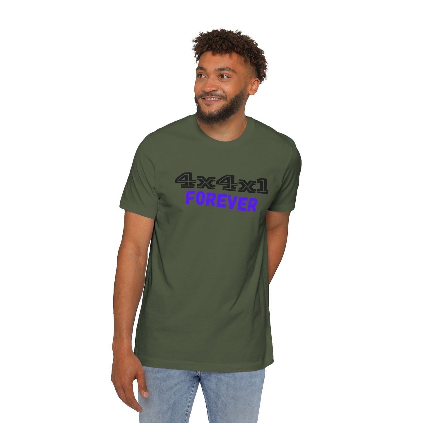 Forever (Blue) USA-Made Unisex Short-Sleeve T-Shirt