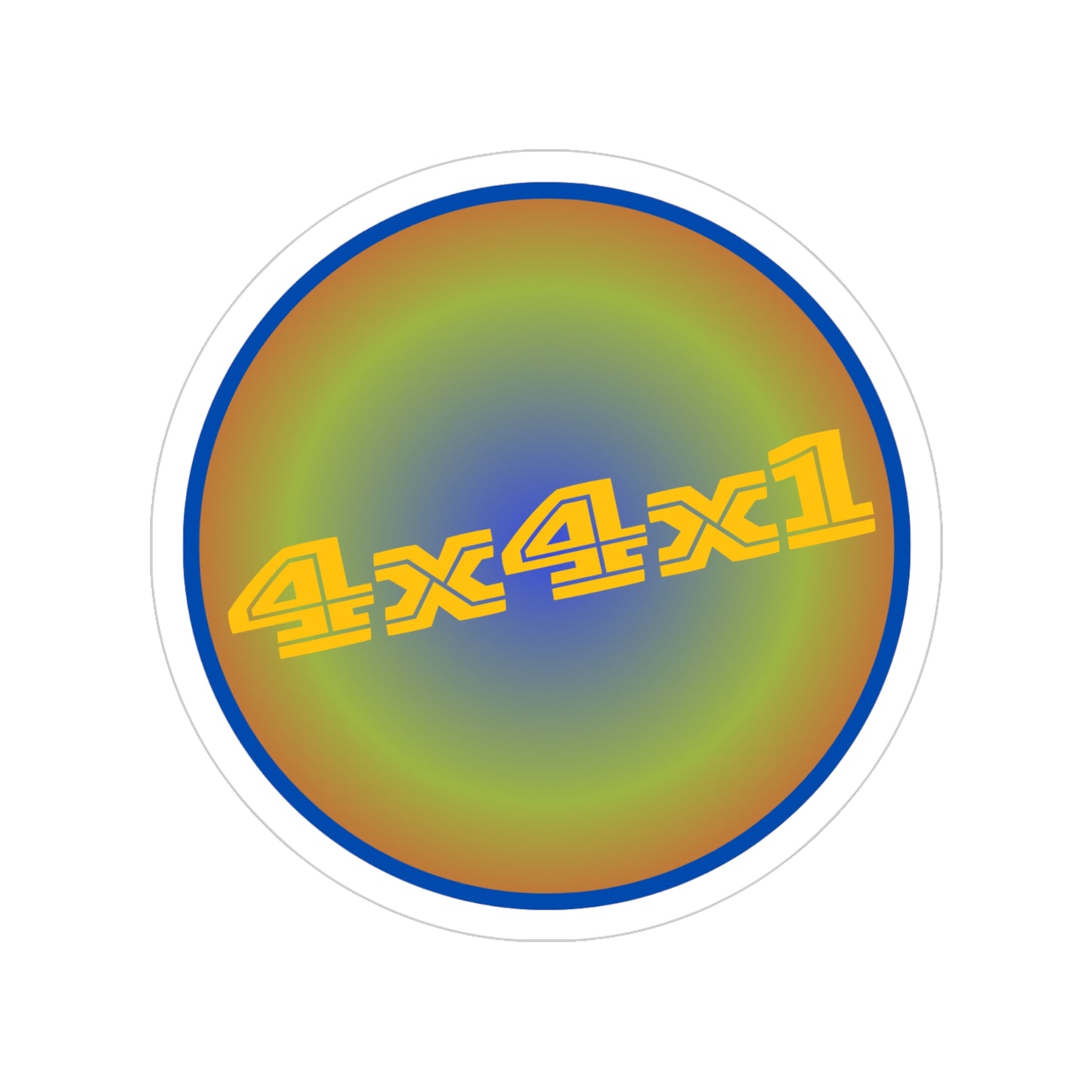 4" Round Sticker (Goldy)