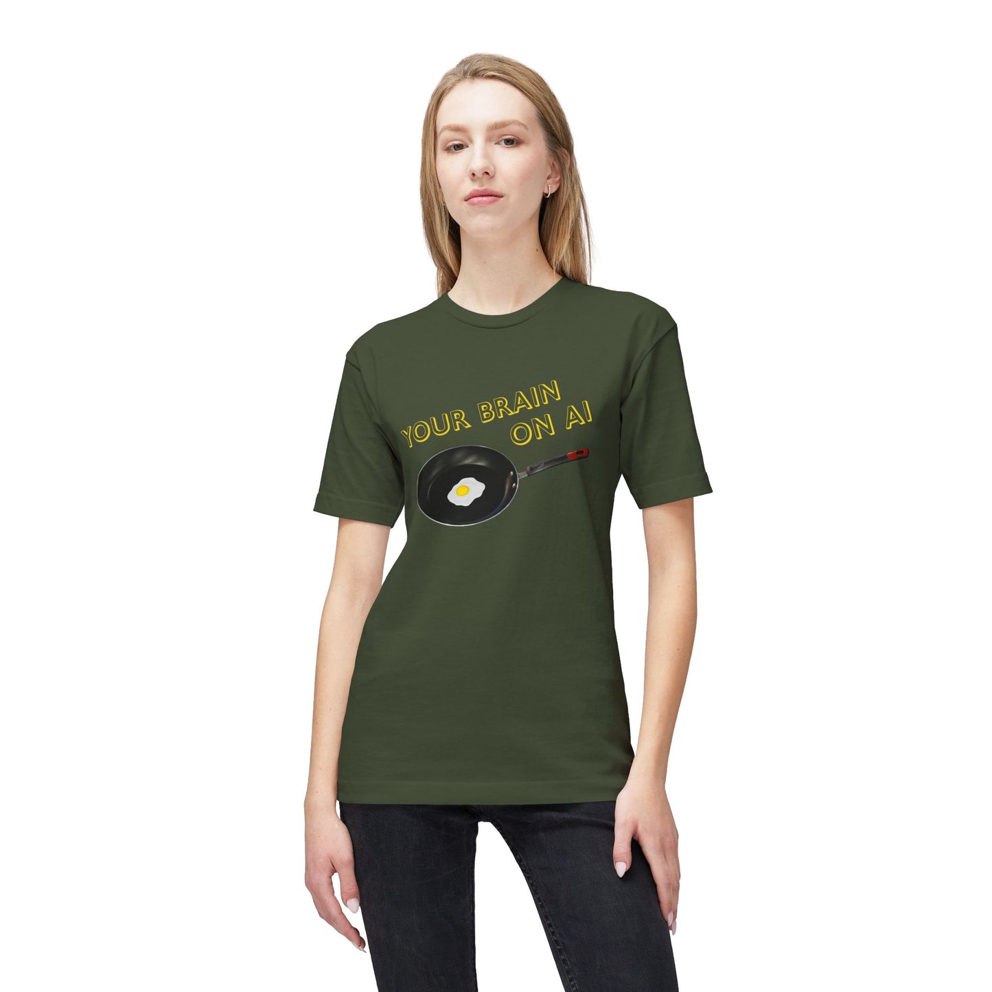 Your Brain on AI Short Sleeve T-Shirt (Made in US)
