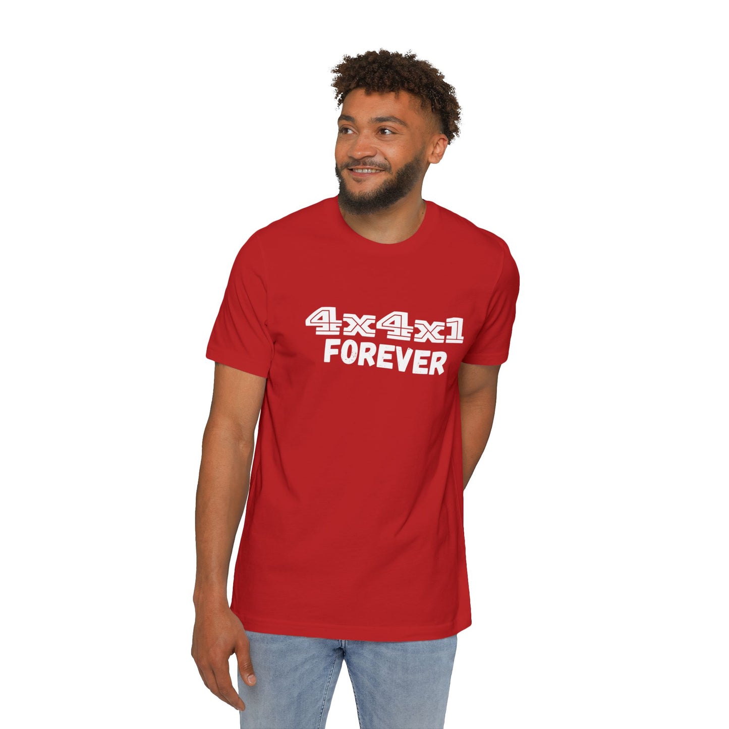 Forever (White) USA-Made Unisex Short-Sleeve T-Shirt