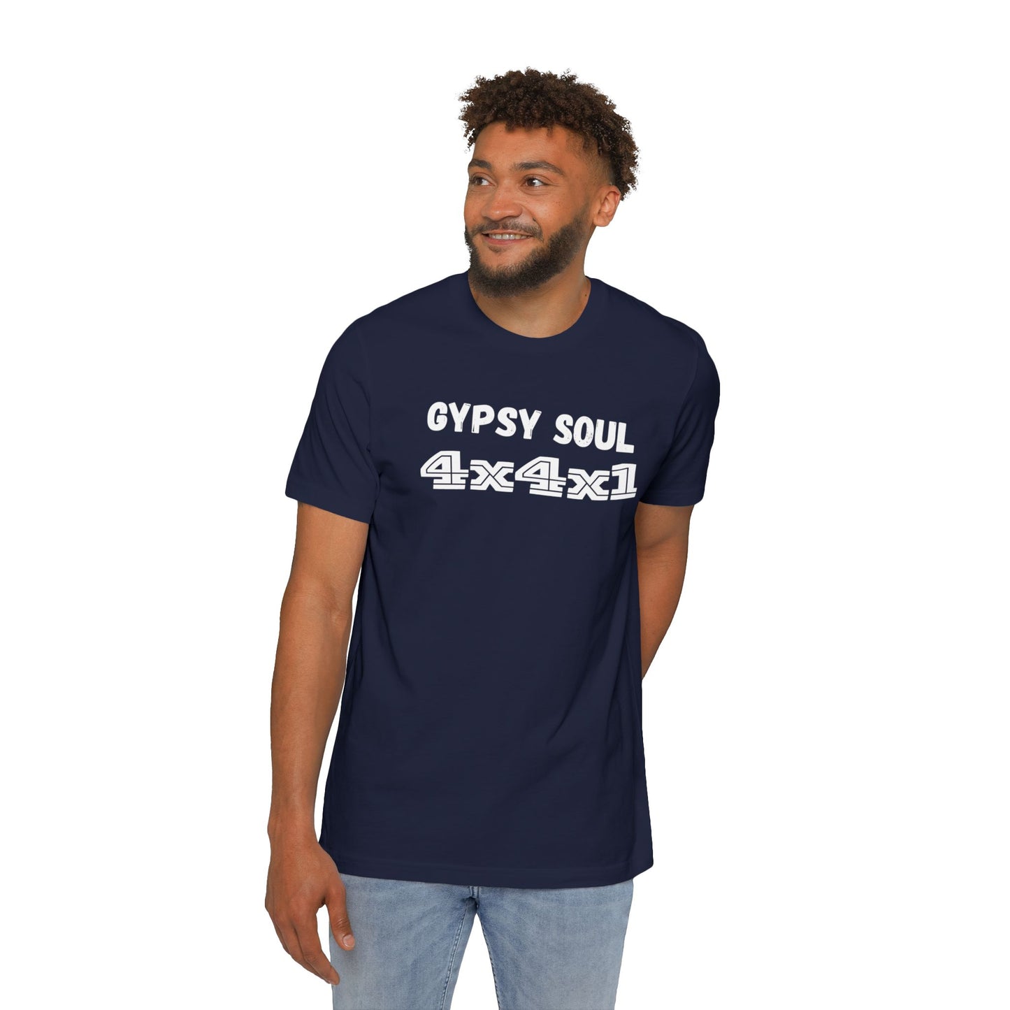 Gypsy Soul (white text) USA-Made Unisex Short-Sleeve T-Shirt